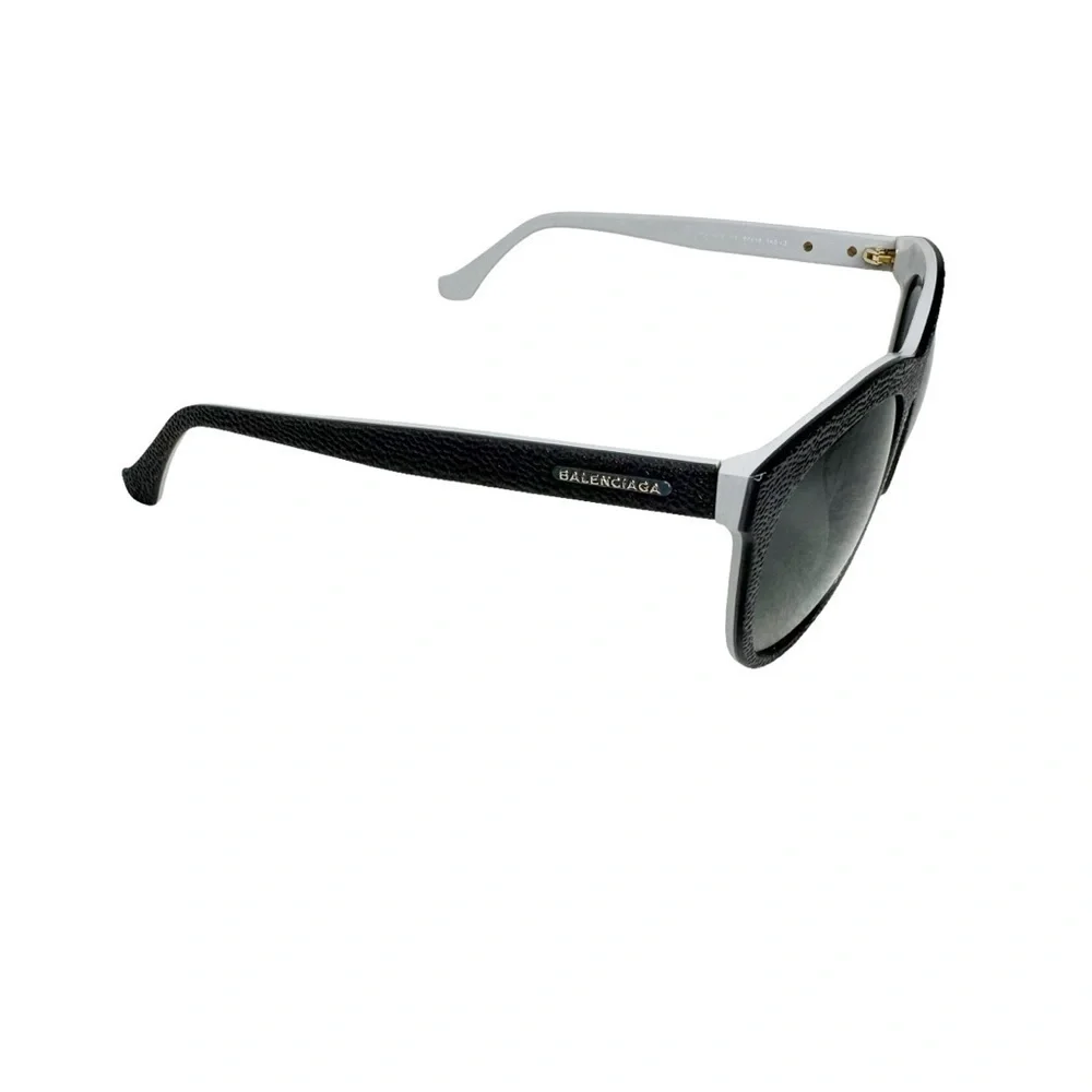 BALENCIAGA Gradient Textured Cat Eye Sunglasses Dark‎ Grey BA24